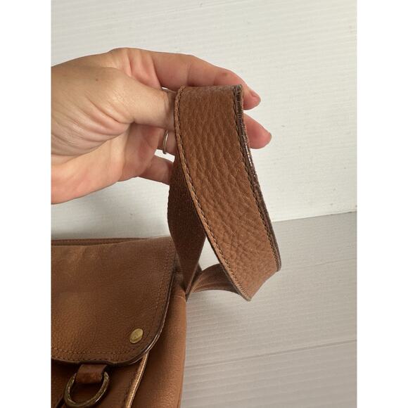 Fossil Morgan Traveler Brown Leather Crossbody Shoulder Bag - Picture 11 of 13